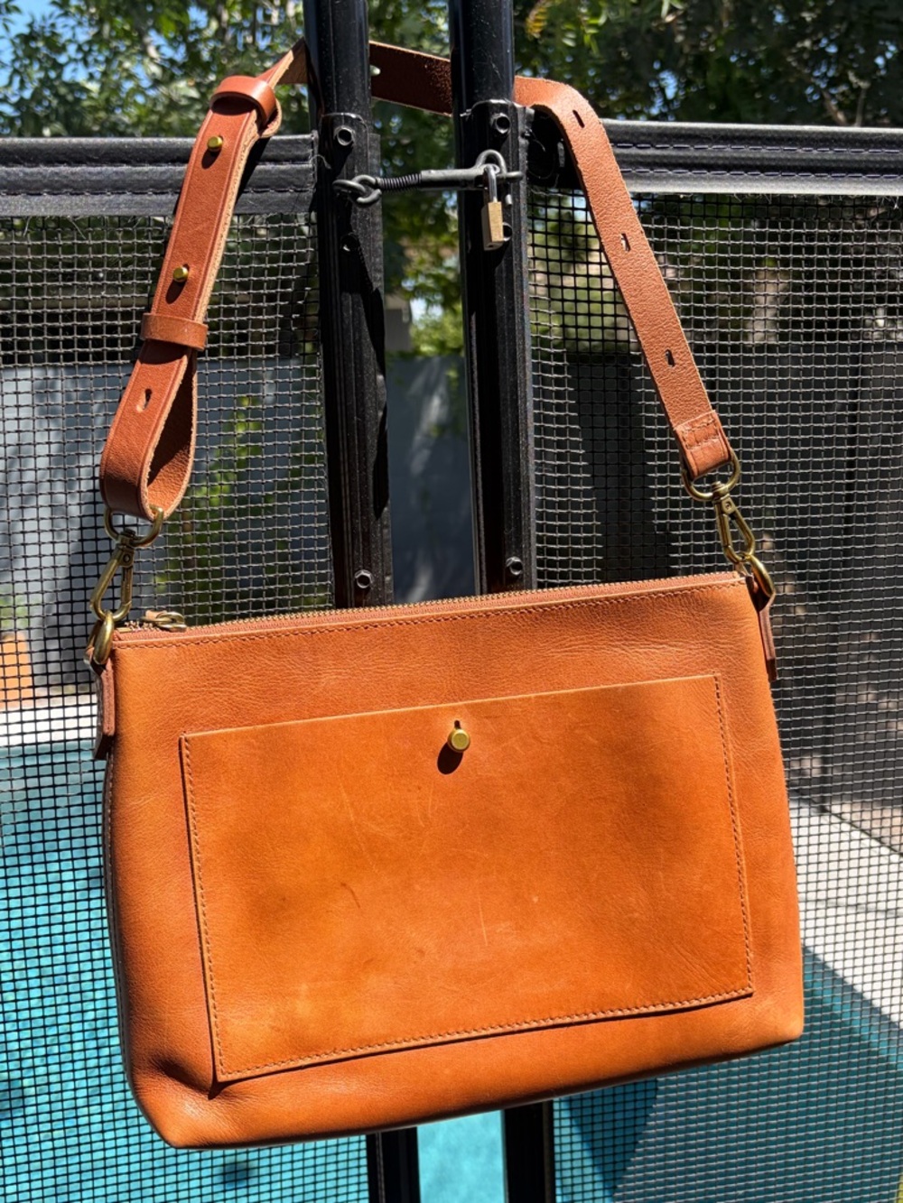 Madewell Leather Crossbody Bag - Tan